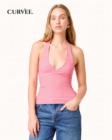 Aww! Cross-border Slim-fit Neck Top