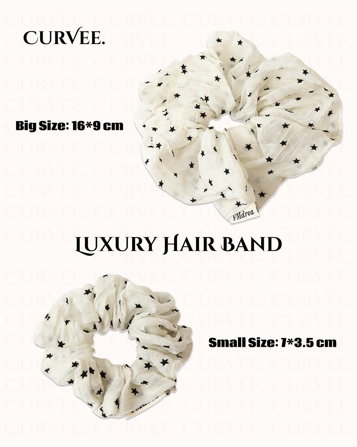 Mesh Star-Shaped Ponytail Hair Tie