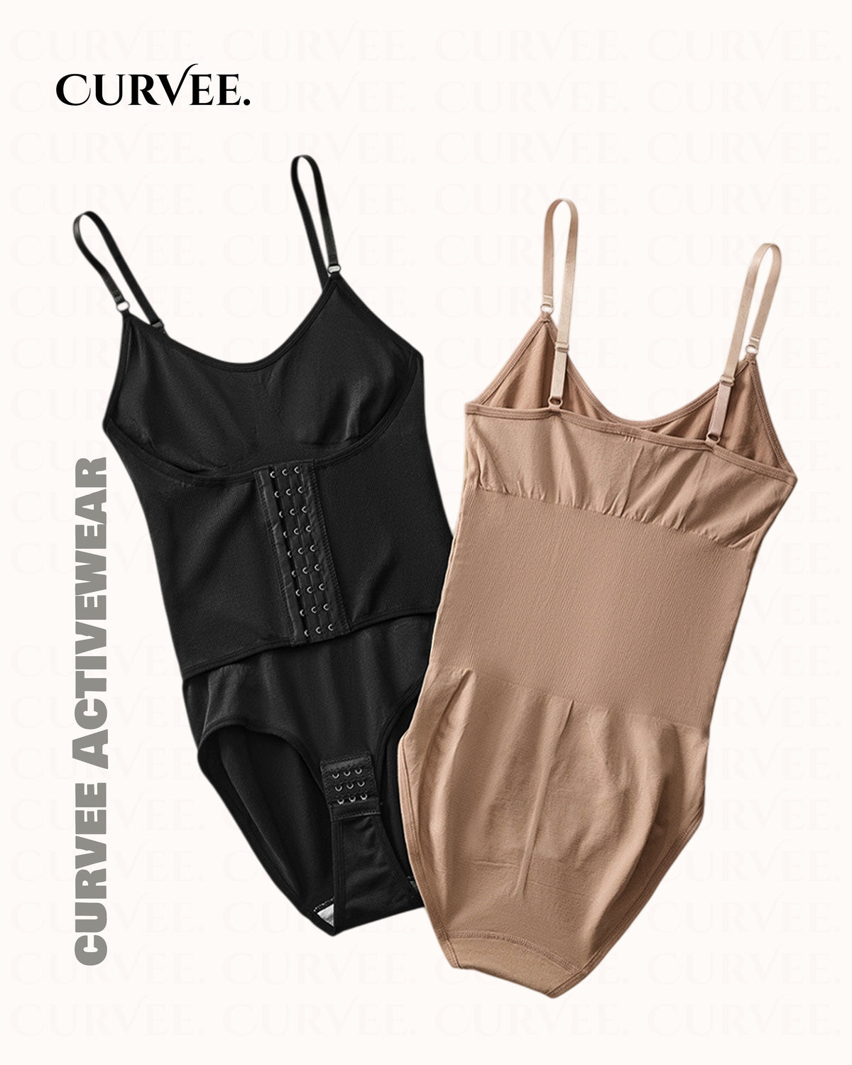 Shapewear bodysuit with straps and snap buttons