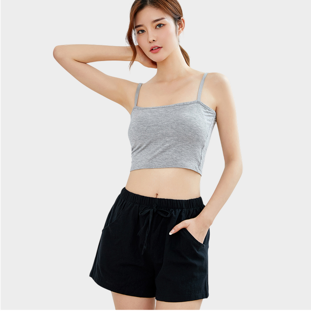 Women Shorts Loose Linen Cotton Shorts