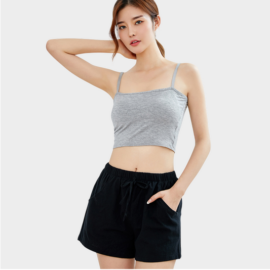 Women Shorts Loose Linen Cotton Shorts
