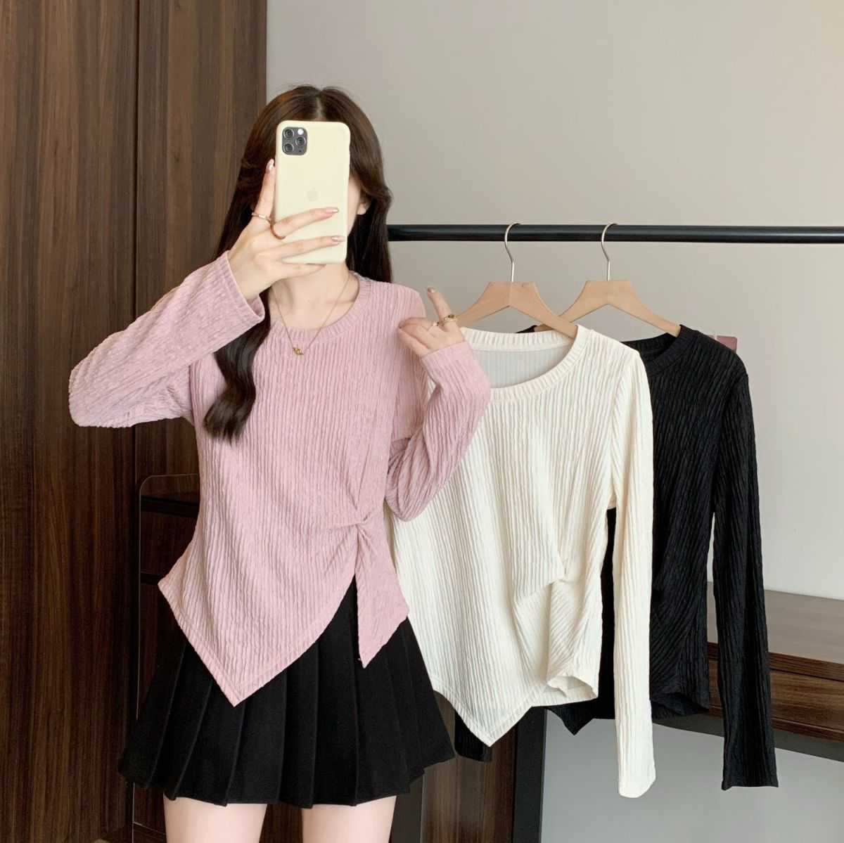 Korean Textured Top