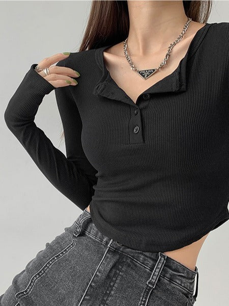 Slim Finger Long Sleeve Base Shirt