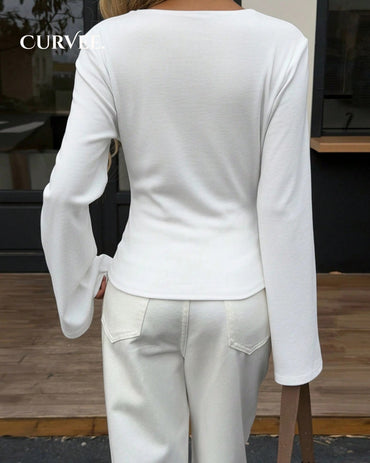 V-Neck Cross-Over Top