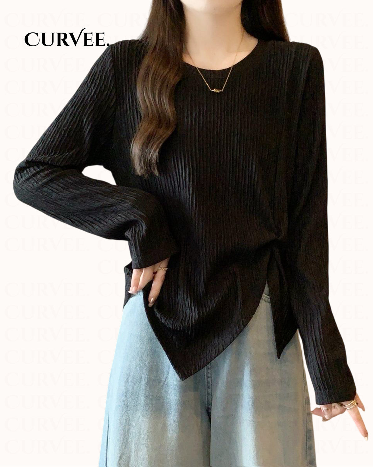Korean Textured Top